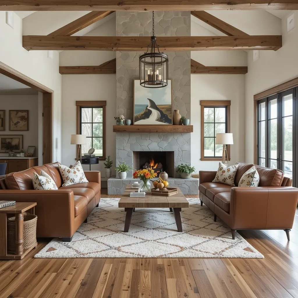 Leather and Wood Combinations