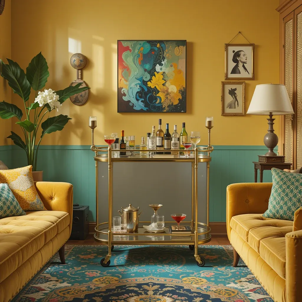 Mid-Century Bar Cart