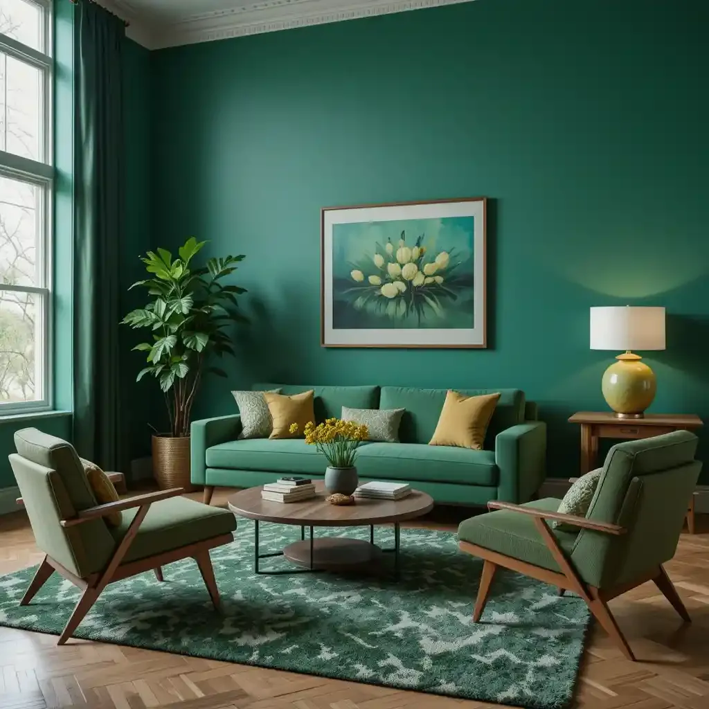 Mid-Century Modern Green Furniture