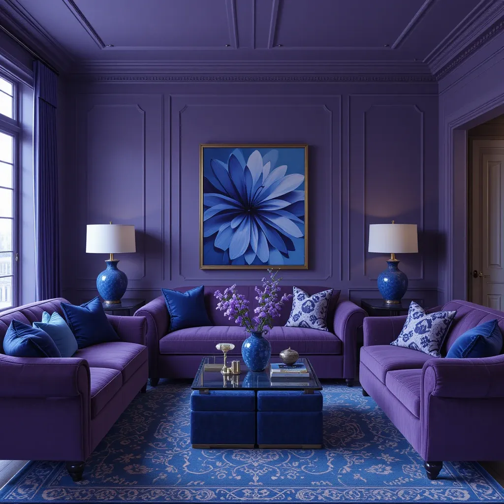Moody Luxe: Purple & Blue Dream Space