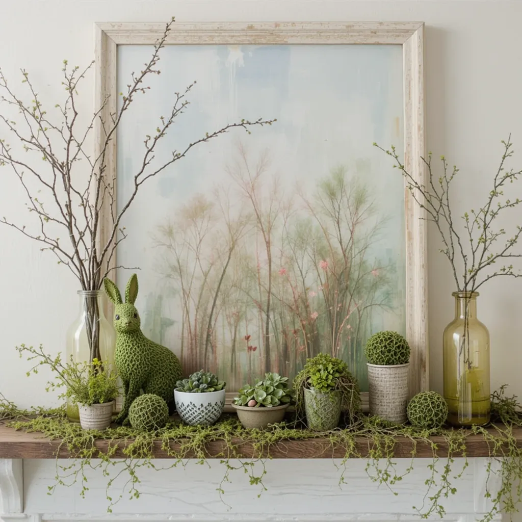 Moss-Covered Decor Pieces