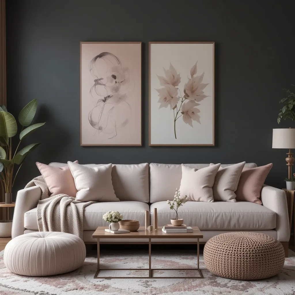 Muted Blush Tones for Soft Contrast
