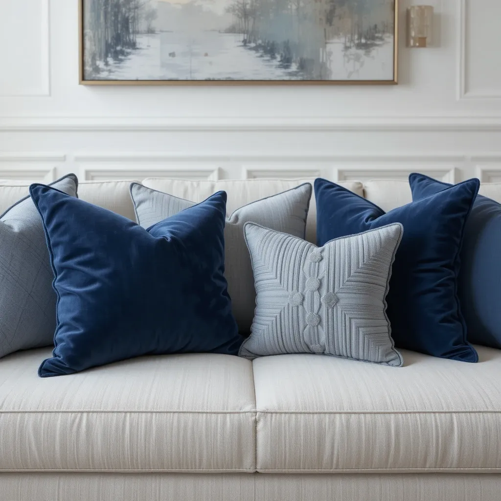 Navy Blue Throw Pillows