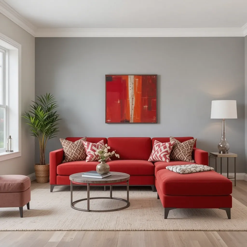 Neutral With a Pop of Red