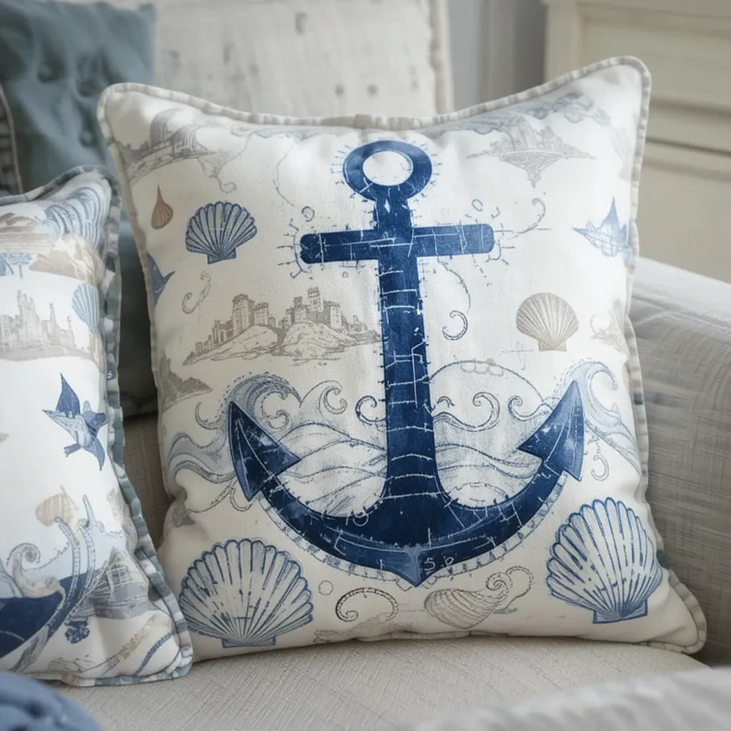 Ocean-Inspired Throw Pillows