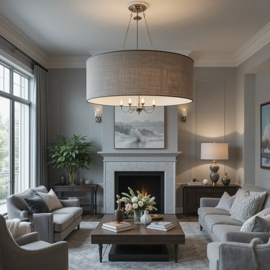 Oversized Drum Chandelier