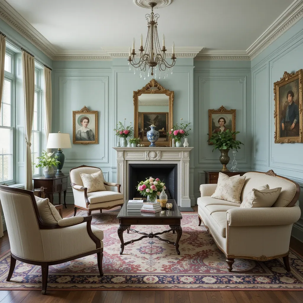Parlor-Inspired Seating Arrangements