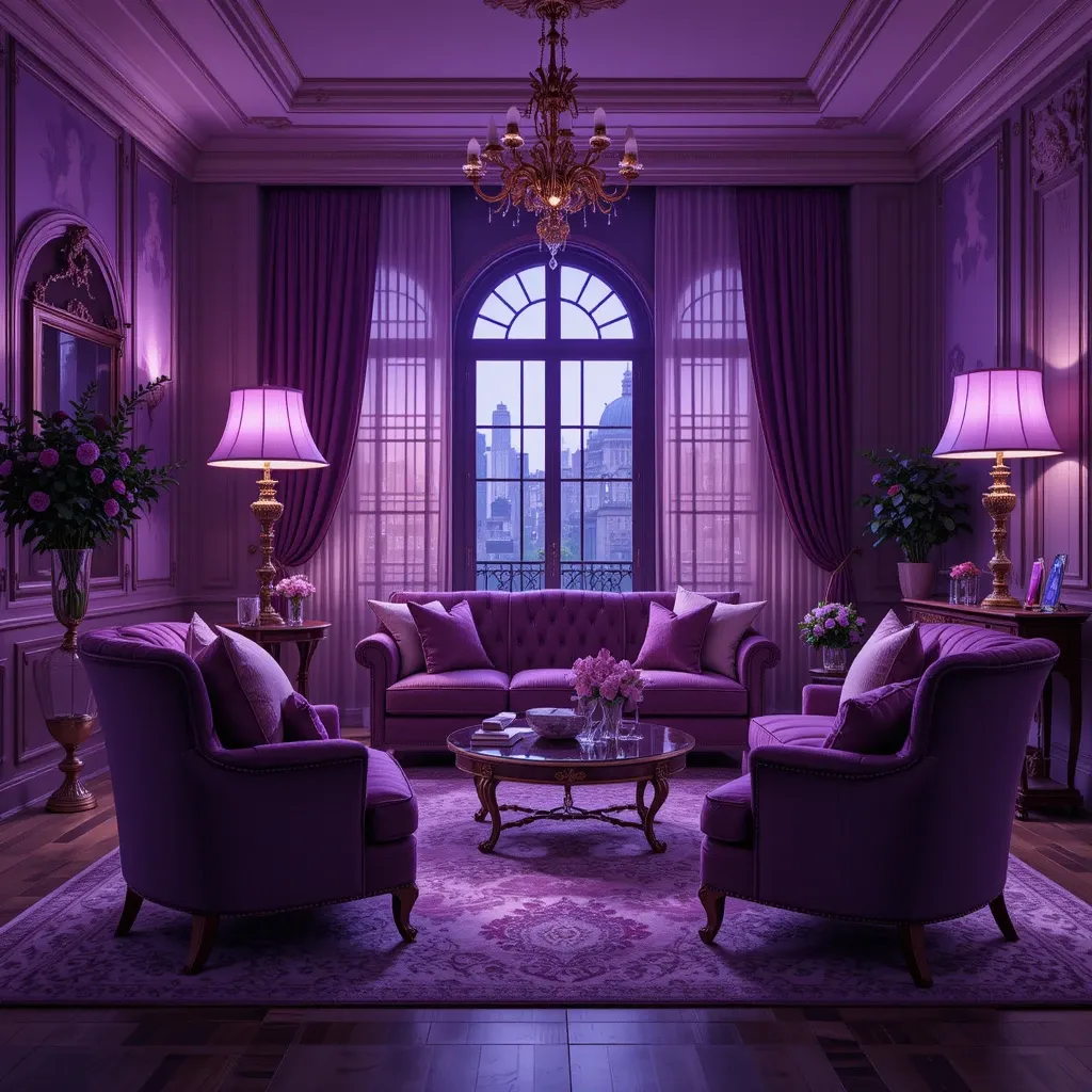 Purple Floor Lamps for Ambient Lighting