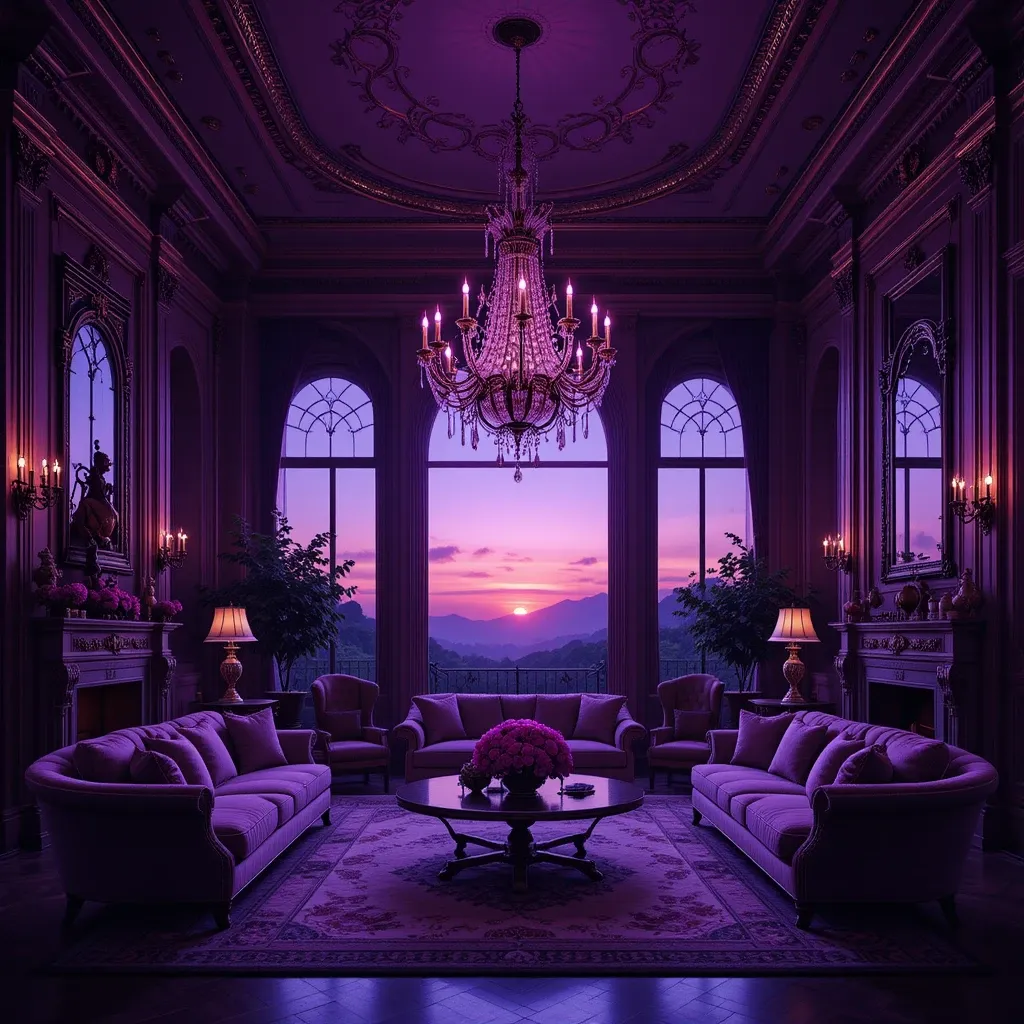 Purple Lighting Fixtures for an Elegant Glow