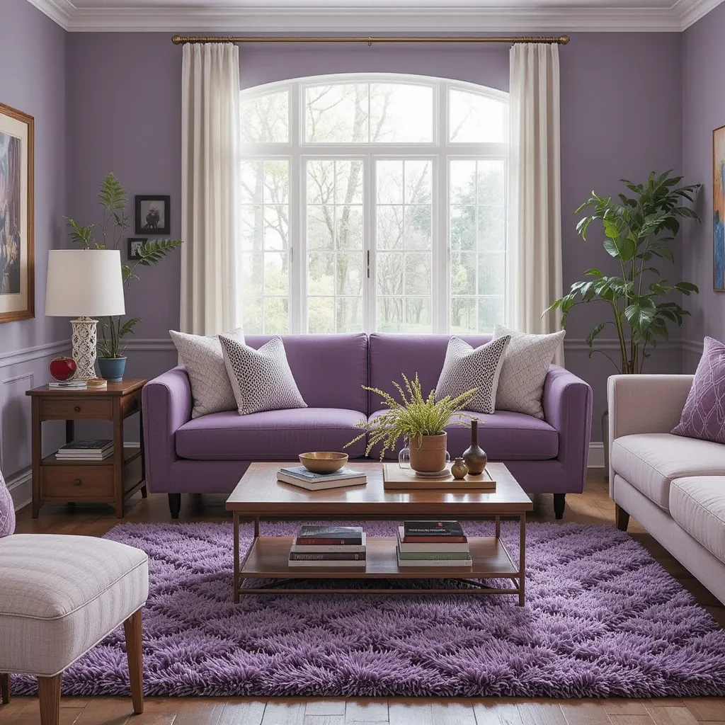 Purple Throw Rugs for Small Spaces