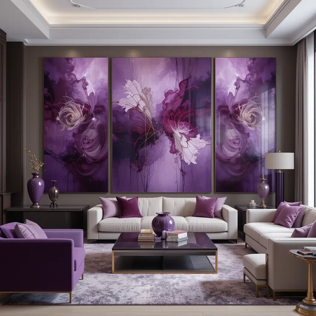 Purple Wall Art for an Artistic Flair