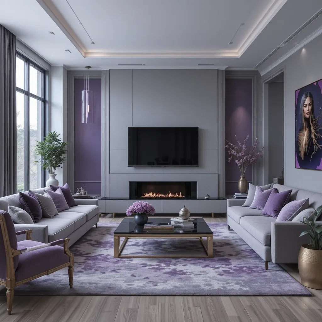 Purple and Gray Color Palette
