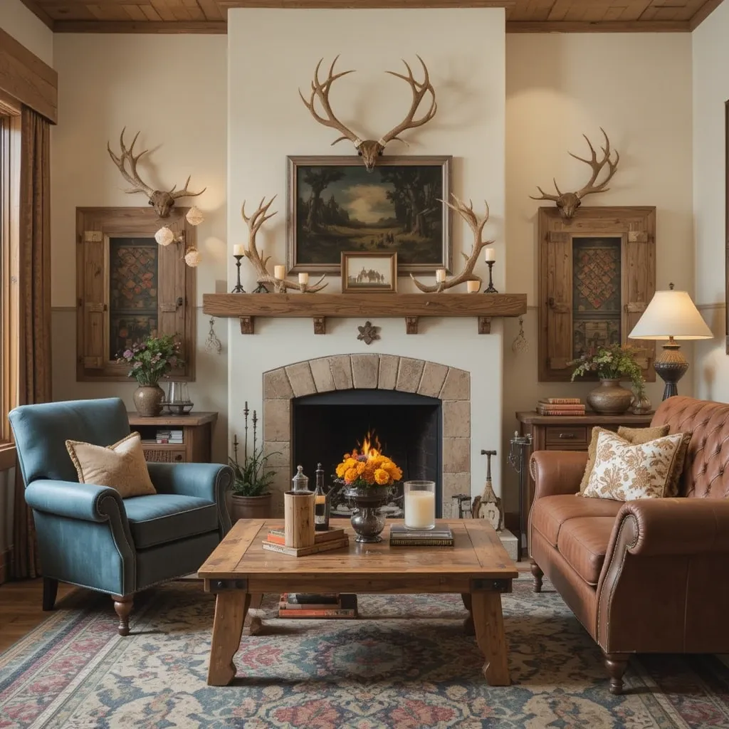 Rustic Antler Decor