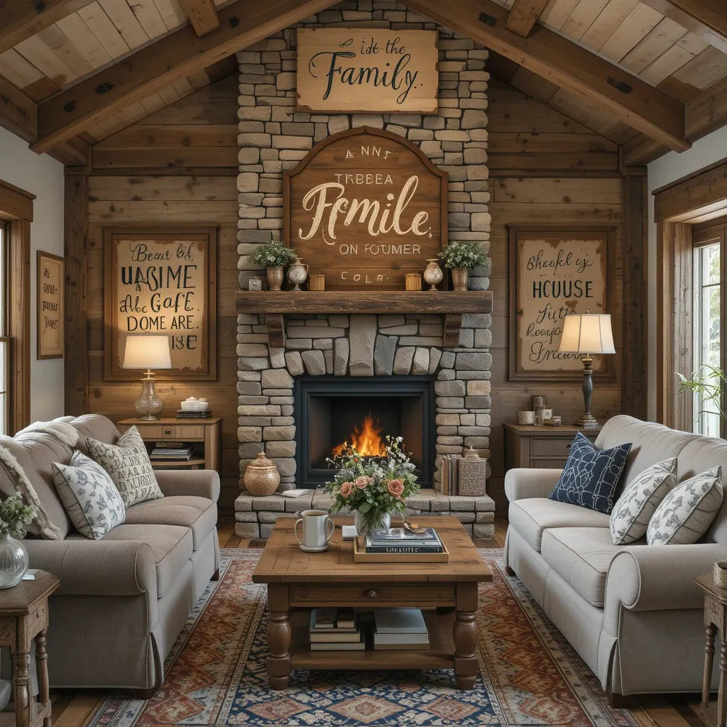 Rustic Wooden Signage