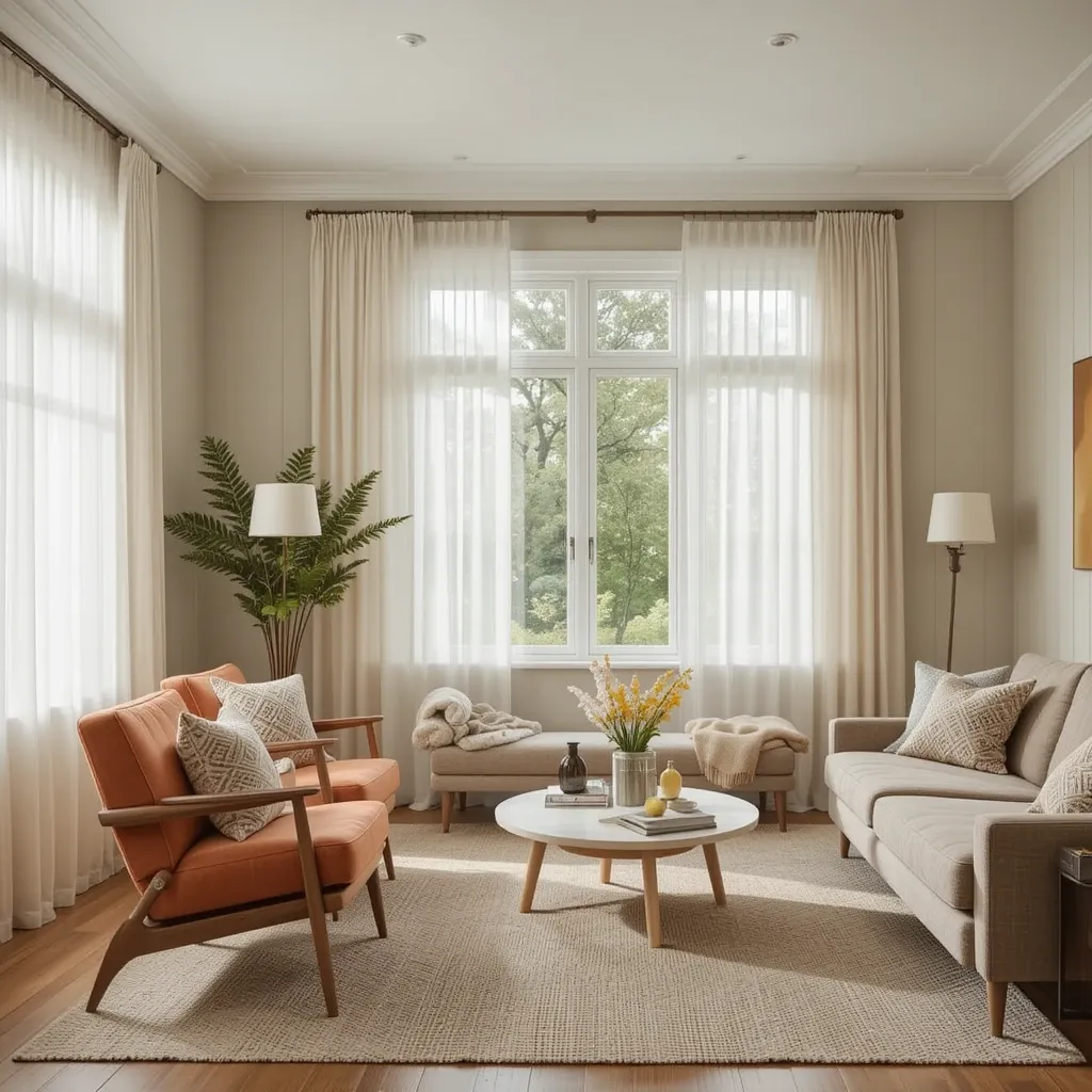 Soft, Sheer Curtains