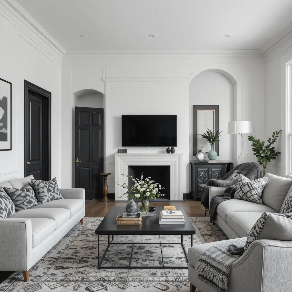 Statement Black Doors