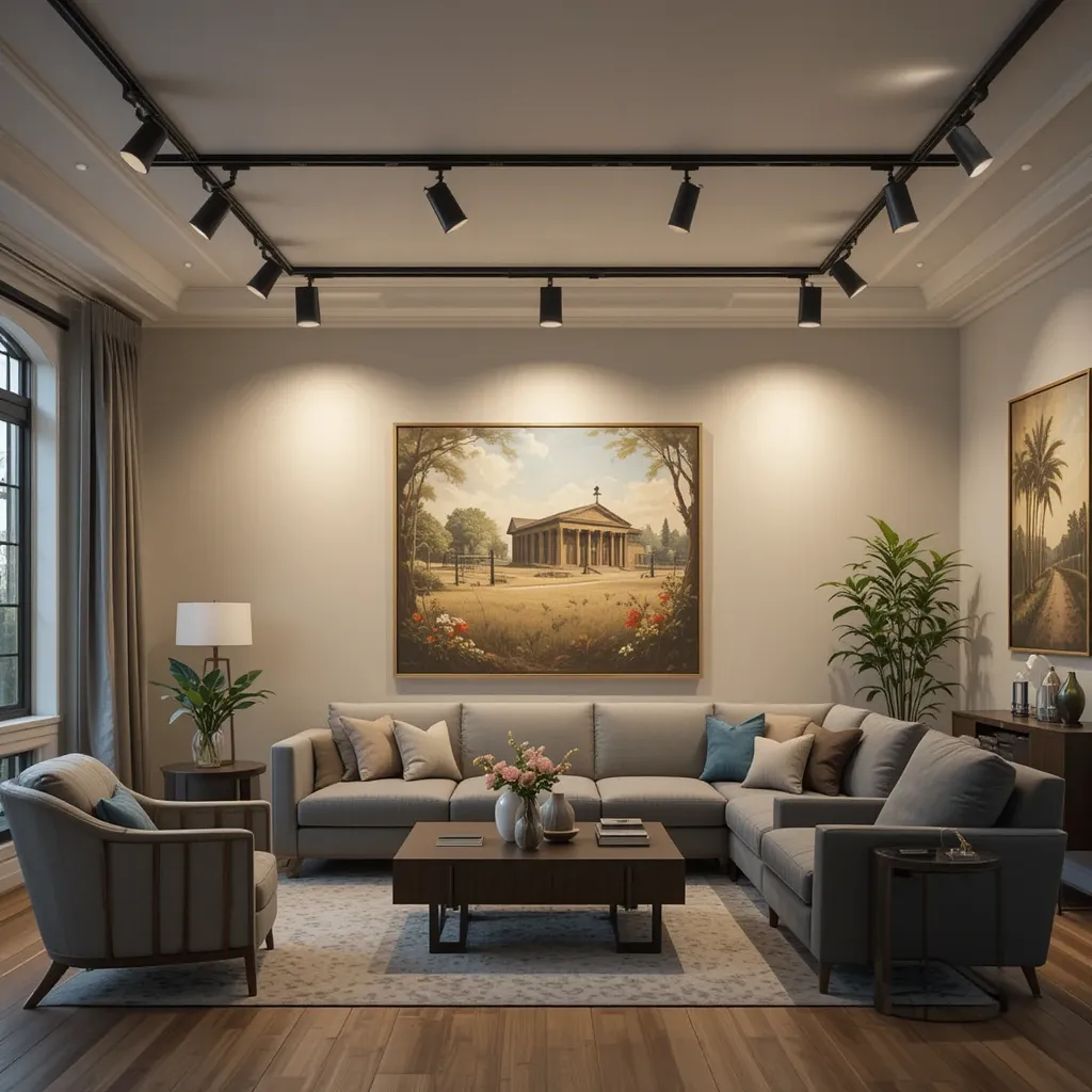 Track Lighting with Adjustable Heads