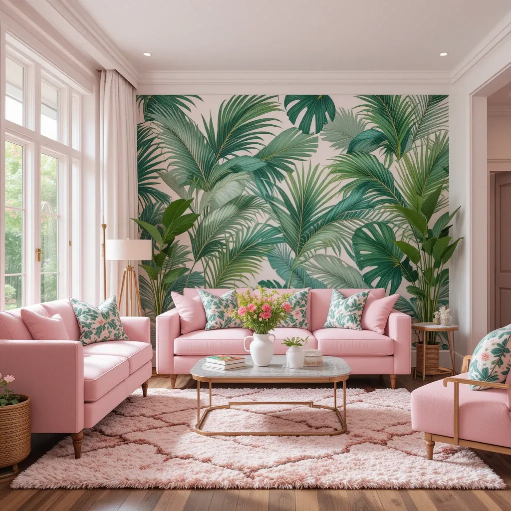 Tropical Chic with Palm Prints