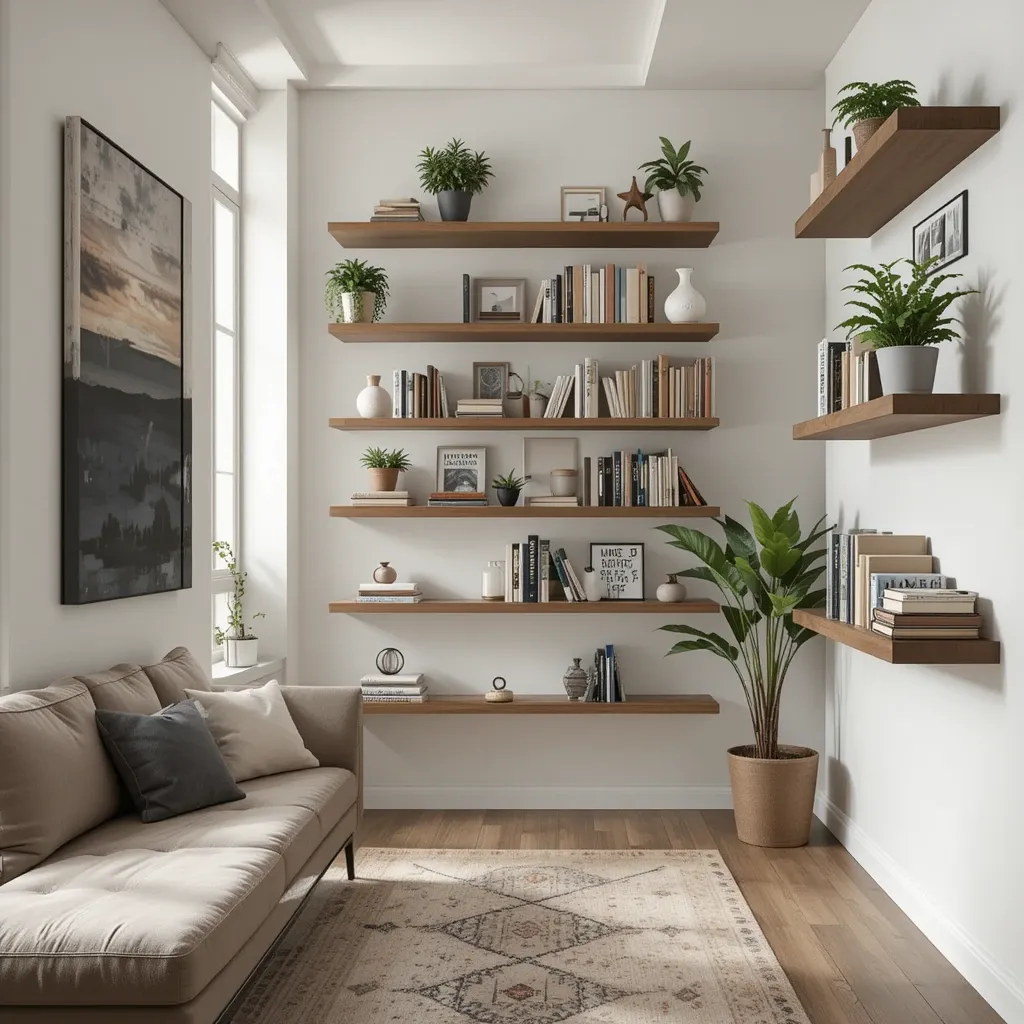 Use Floating Shelves