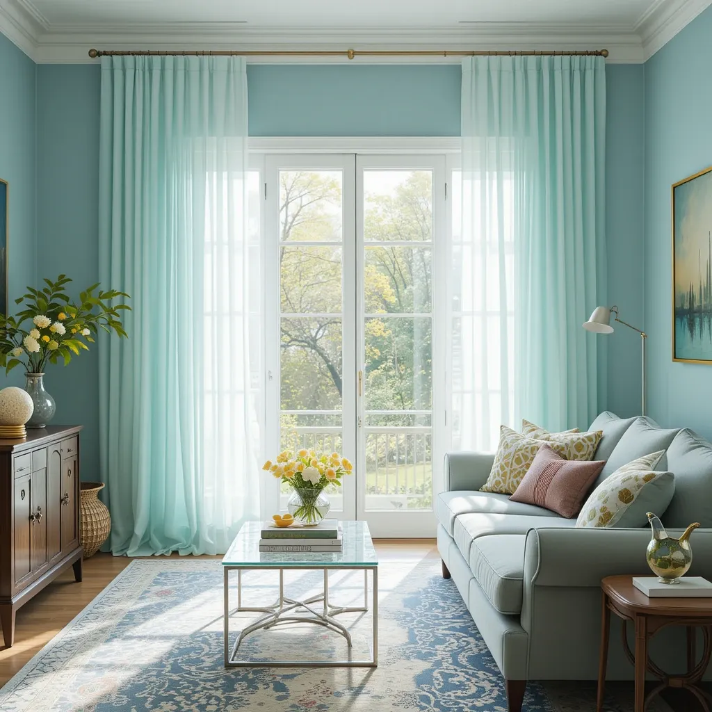 Use Light and Airy Curtains