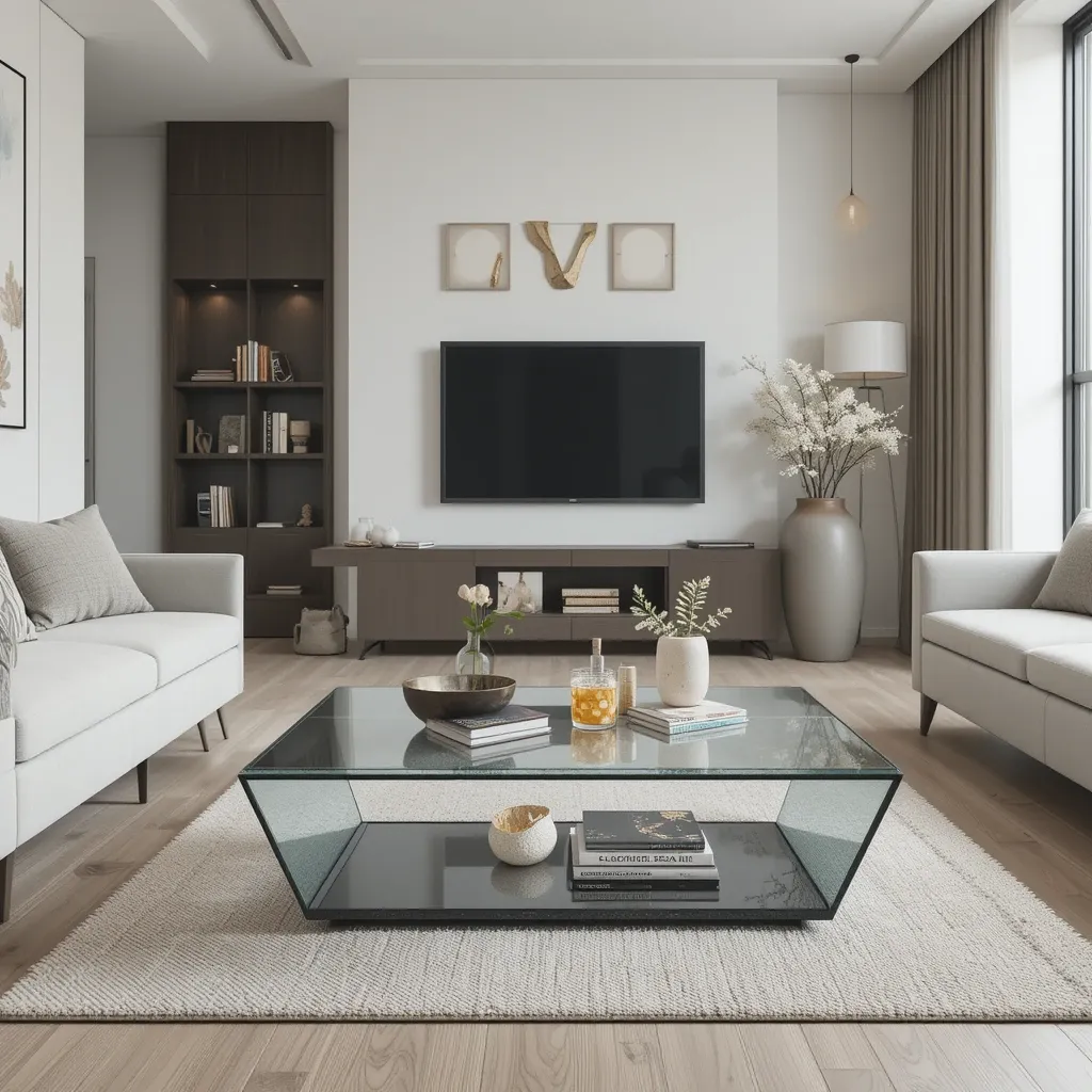 Use a Glass Coffee Table