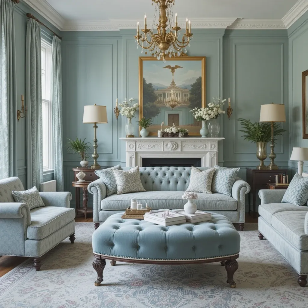 Velvet Footstools and Ottomans