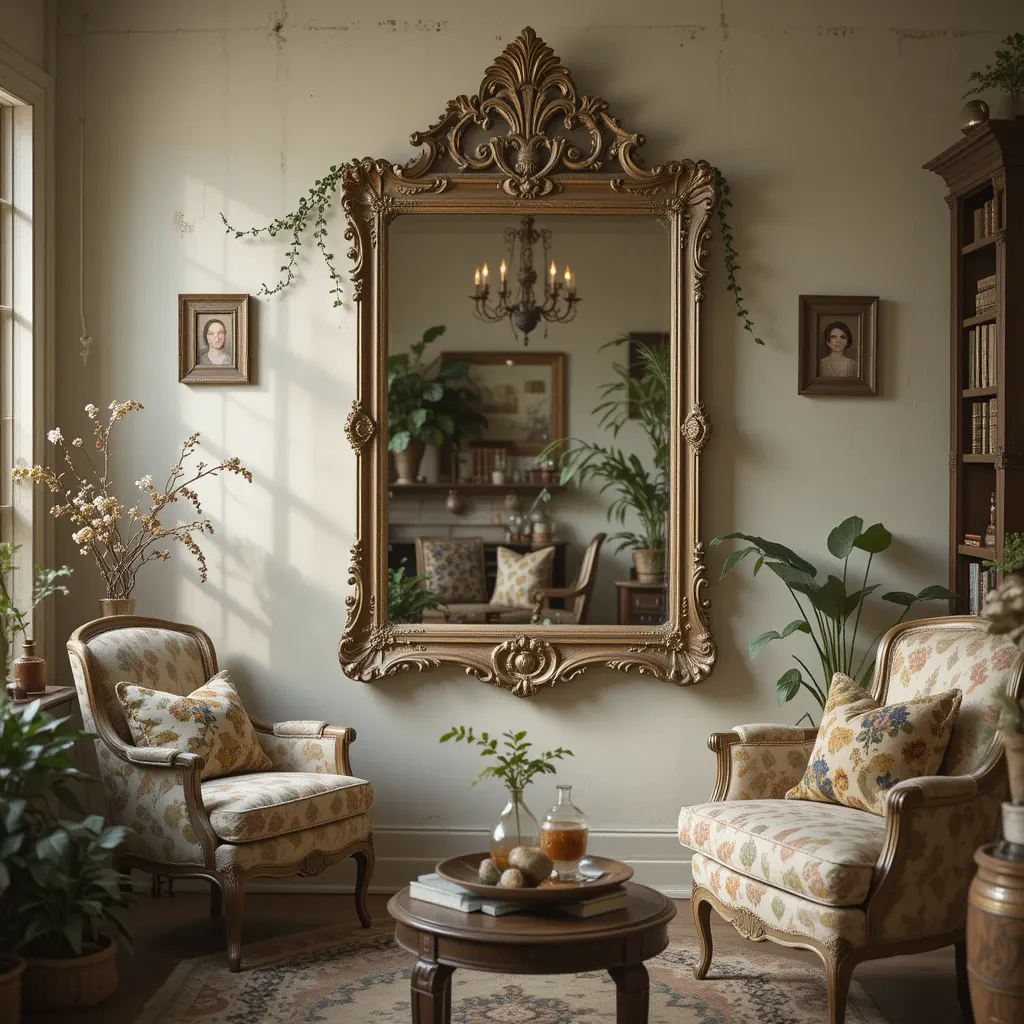 Vintage Mirrors to Reflect Light