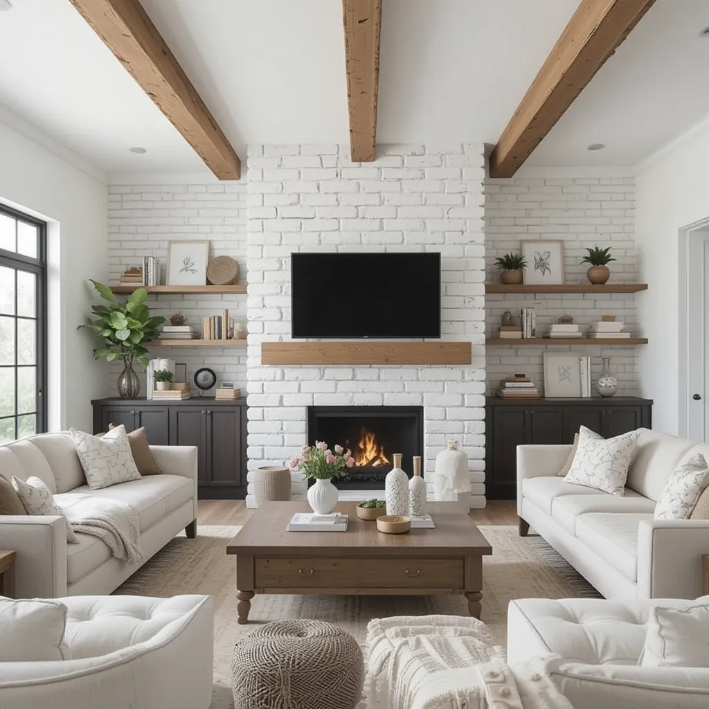 White or Distressed Brick Walls