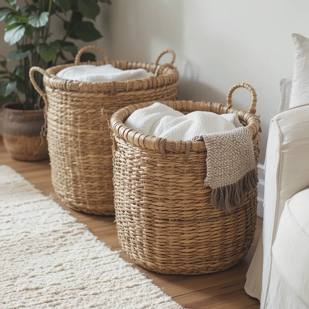 Woven Baskets for Storage