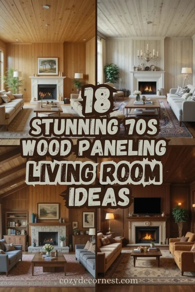 _70s Wood Paneling Living Room