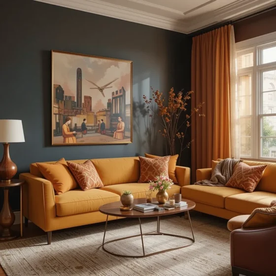 Accent with Burnt Orange