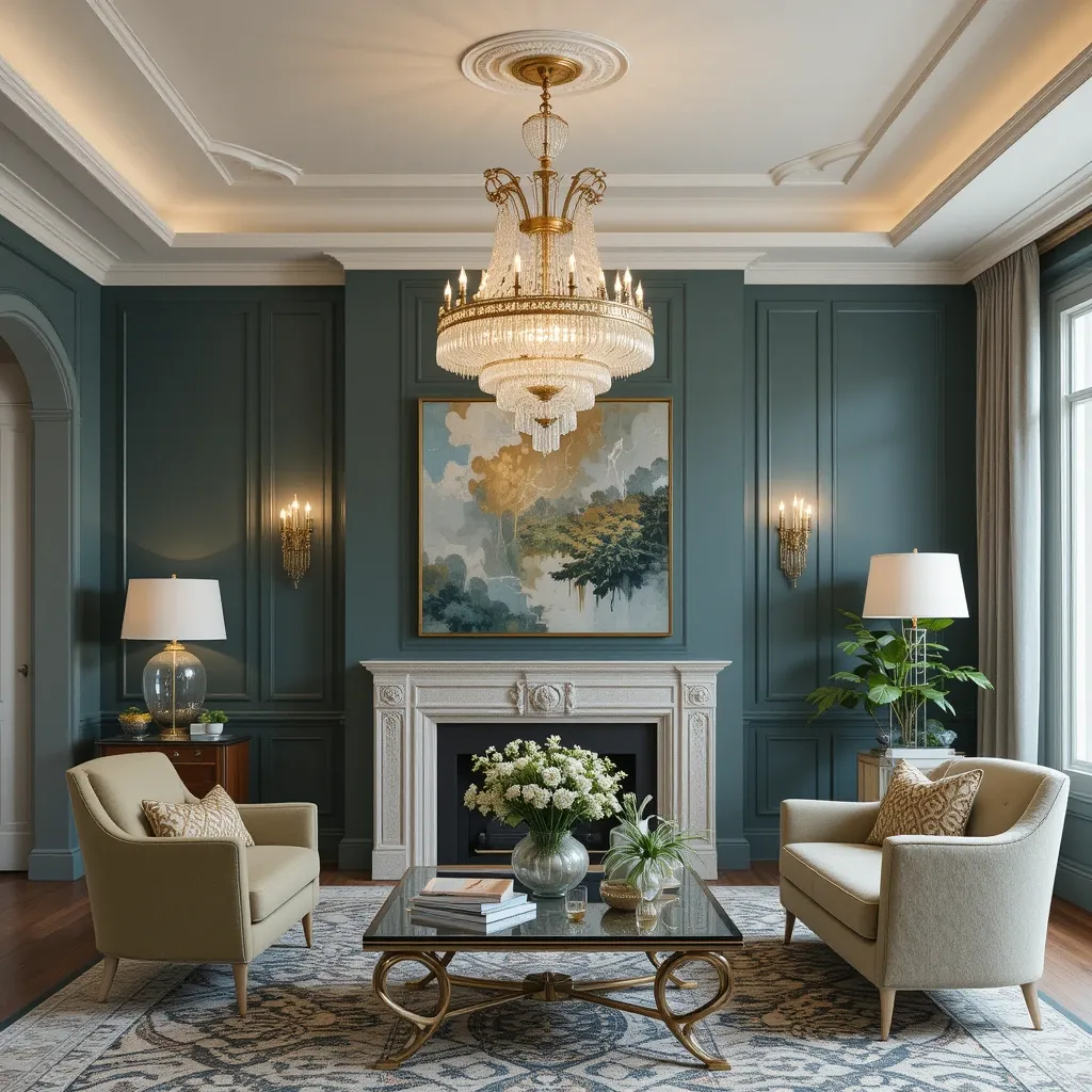 Art Deco-Inspired Statement Fixture