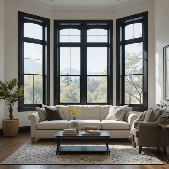 Black Window Frames for a Striking Contrast