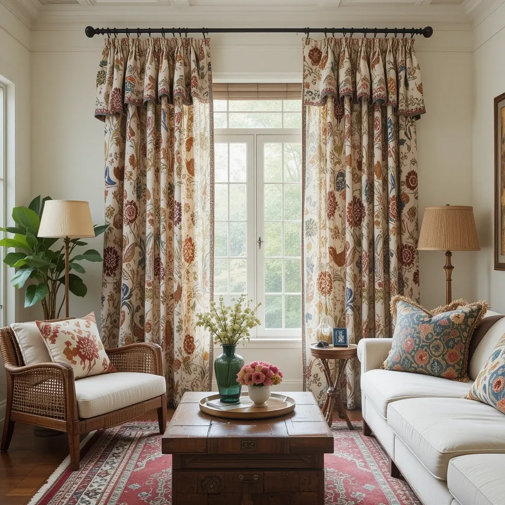 Block Print Cotton Drapes