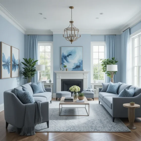 Blue and Gray Blend for a Modern Appeal