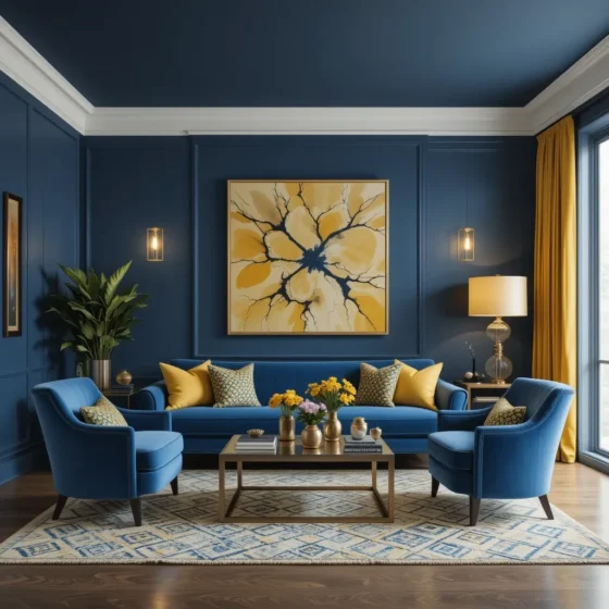 Blue and Yellow Boho-Inspired Decor
