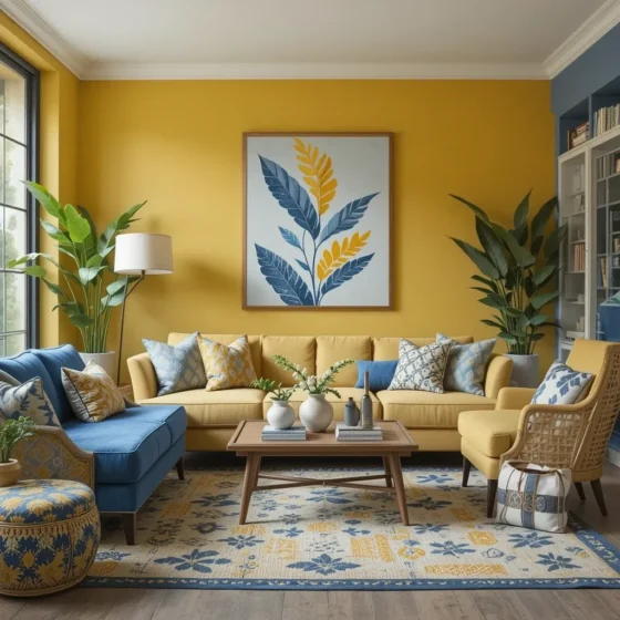 Blue and Yellow Outdoor-Inspired Theme