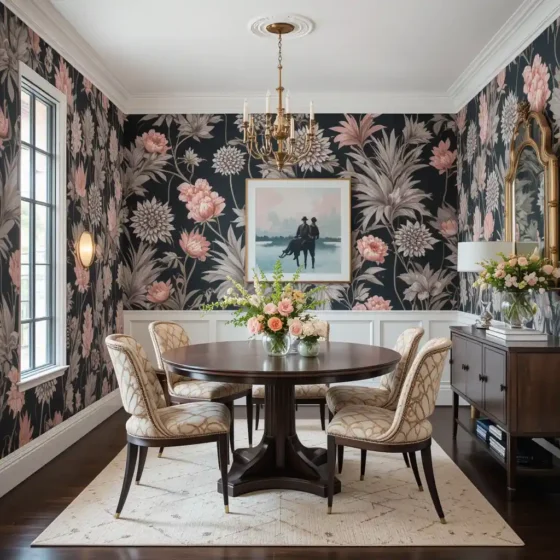 Bold Wallpaper Accent Wall