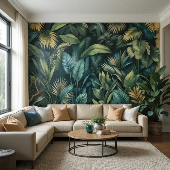 Botanical Mural for a Fresh Look