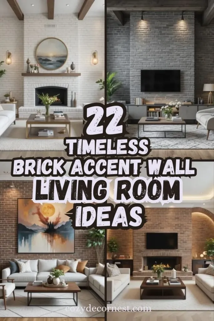 Brick Accent Wall Living Room