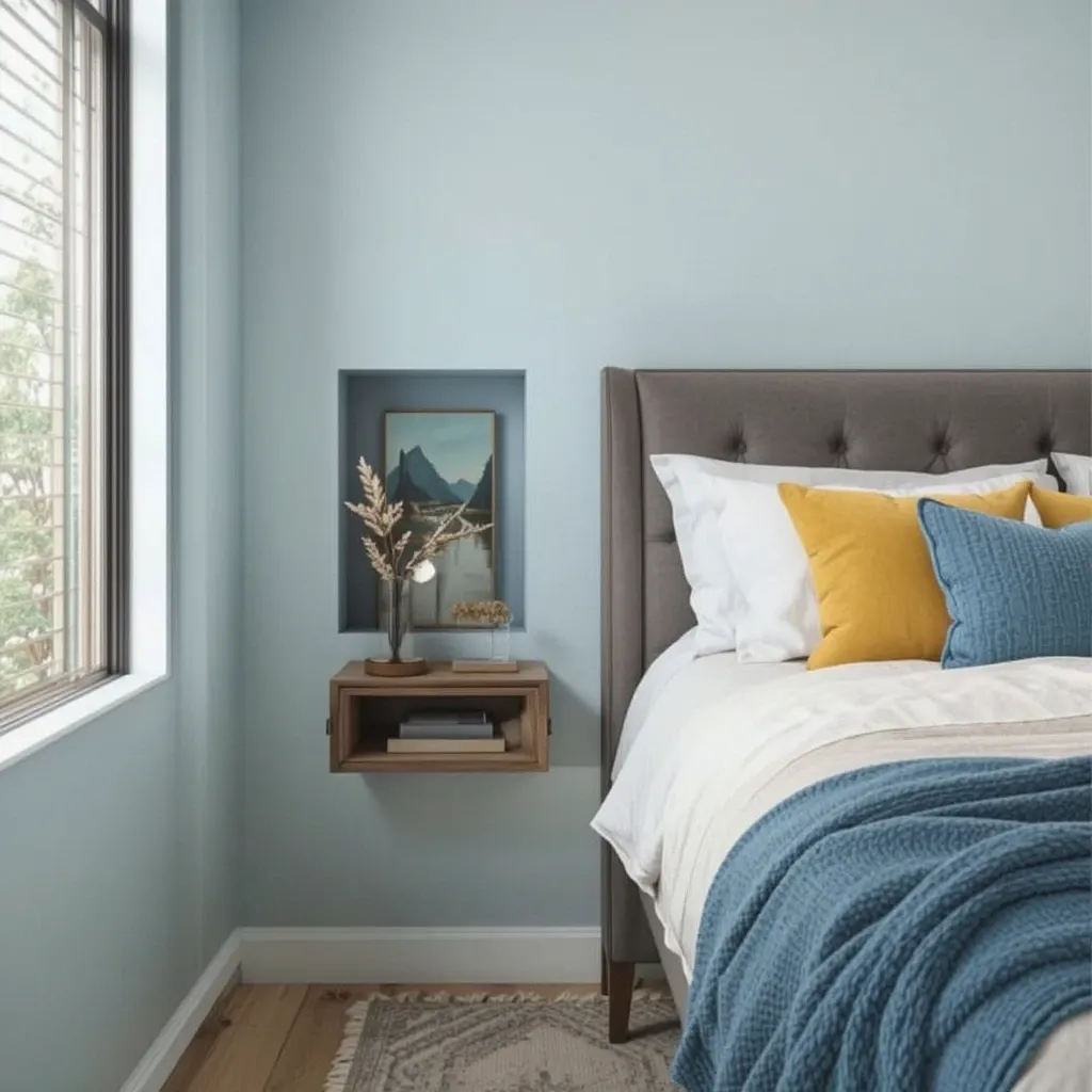Built-In Niche for Bedside Essentials