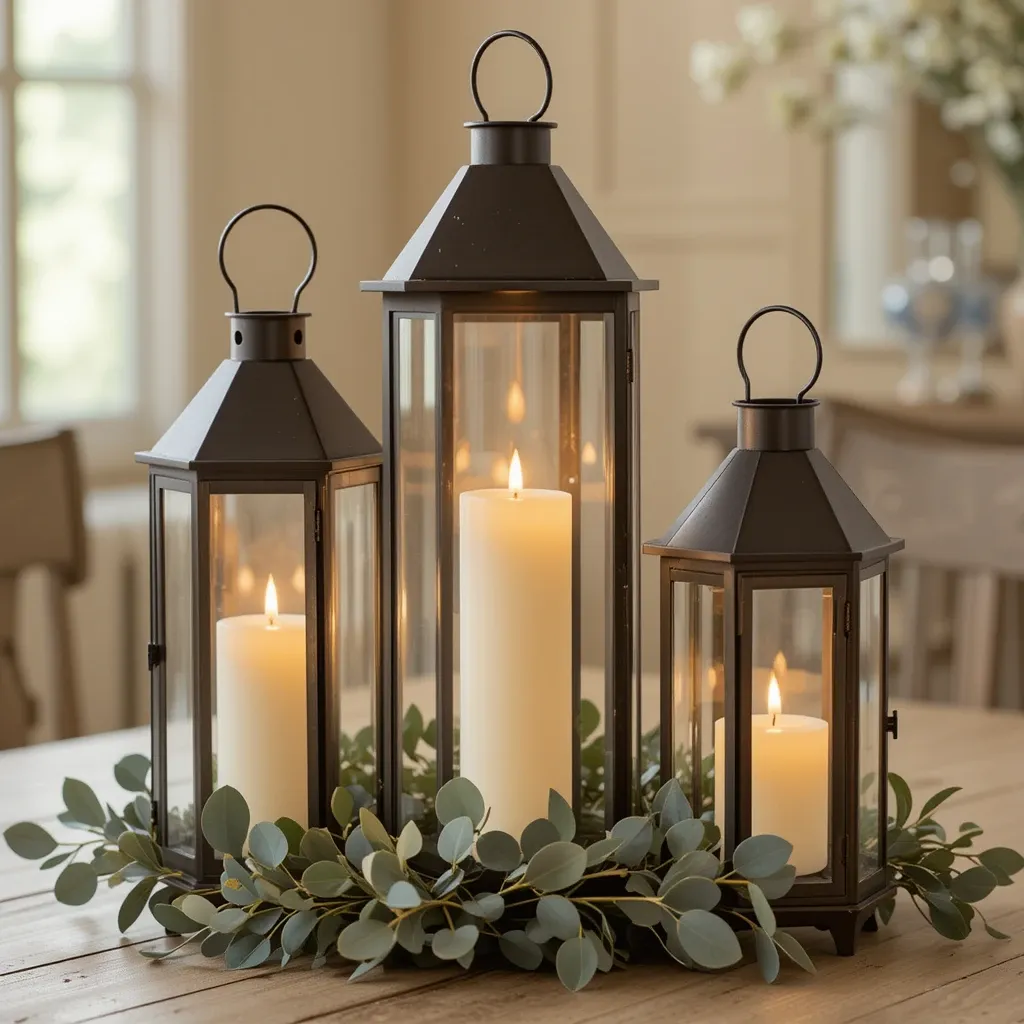 Candlelit Lantern Cluster
