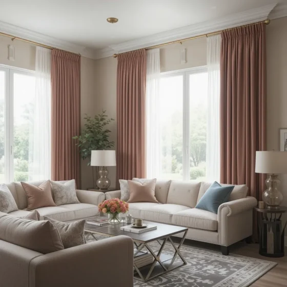 Ceiling-to-Floor Curtains for Elegance