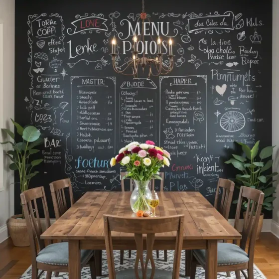 Chalkboard Wall for Personalized Touch