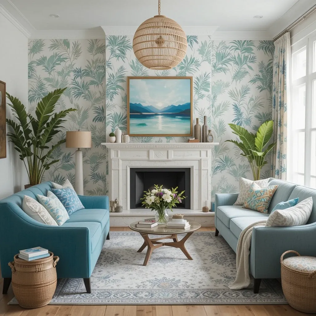 Coastal-Inspired Wallpaper