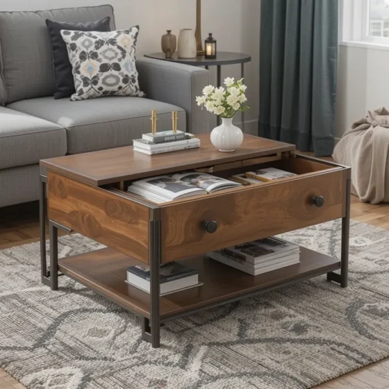 Compact Coffee Table for Functionality