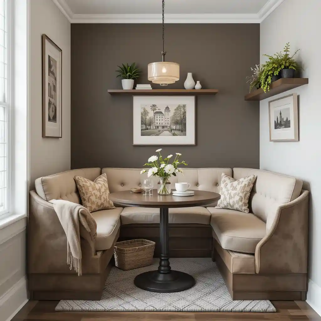 Compact Corner Dining Nook