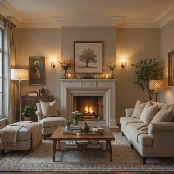 Cozy Beige with Soft Lighting