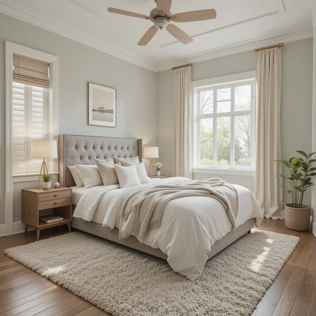 Cozy Rug to Define the Sleeping Area