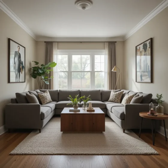 Cozy Sectional for Maximum Seating